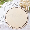 Cedar Wooden Basket Bottoms WOOD-WH0098-58-6