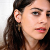 Bowknot 304 Stainless Steel Dangle Earrings FS-WG01322-01-2