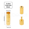 Tube Brass Bayonet Clasps KK-FH0001-71-NF-2