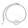 Tarnish Resistant 201 Stainless Steel Link Bracelets STAS-T040-JN018-1-1