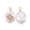 Natural Cultured Freshwater Pearl Pendants PEAR-E013-19-3