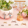 SUNNYCLUE 60Pcs 6 Colors Rack Plating Alloy Connector Charms FIND-SC0011-09A-4