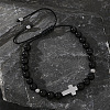 Glass Beads Braided Bead Braxcelets for Men CS5679-1