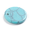 Synthetic Turquoise Charms G-L561-001Z-3