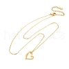 201 Stainless Steel Pendant Necklace for Women NJEW-F335-02G-04-2