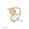 925 Sterling Silver Micro Pave Cubic Zirconia Finger Rings for Women KY4653-2-6