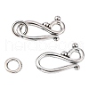 Tibetan Style Alloy Hook and Eye Clasps LF1277Y-NF-1
