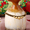 Ethnic Style Brass Bell Charm Braided Waxed Cord Adjustable Anklets for Women FS-WG2B00D-01-4