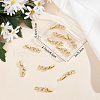 SUNNYCLUE 10Pcs Rack Plating Brass Clear Cubic Zirconia Watch Band Clasps KK-SC0003-11G-7