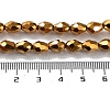 Electroplate Glass Bead Strands EGLA-R045-7x6mm-02-3