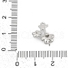 Brass Micro Pave Cubic Zirconia Pendants ZIRC-P122-03C-P-3