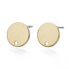 Smooth Surface Iron Stud Earring Findings IFIN-N005-16-1