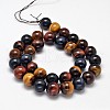 Natural Tiger Eye Beads Strands G-L446-02-10mm-2