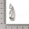 Brass with Shell Fold Over Clasps KK-H480-47P-01-3