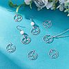 Unicraftale 10Pcs 304 Stainless Steel Sigil of Lilith Pendants STAS-UN0028-57-3