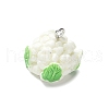 Resin Iron Pendants RESI-D280-07-2