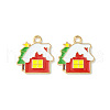 Christmas Alloy Enamel Pendants ENAM-D047-10LG-07-2