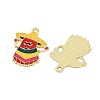 Cinco De Mayo Theme Alloy Enamel Pendants ENAM-V001-05R-G-2