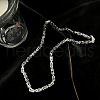 Stainless Steel Byzantine Chains Necklaces & Bracelets Sets for Men WGE5587-01-4