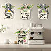 Wooden Pendant Decoration HJEW-WH0074-021-6
