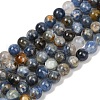 Natural Kyanite Beads Strands G-NH0046-C04-8mm-2