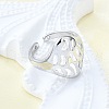 Brass Cuff Rings for Women RJEW-G347-14P-3