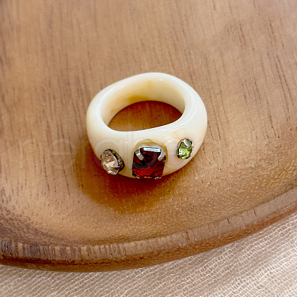 1Pc Resin Finger Rings WGB7912-02-1