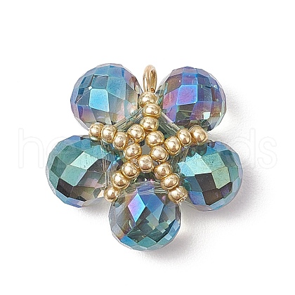 Transparent Glass Pendants PALLOY-MZ00645-01-1