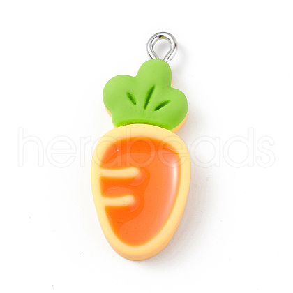 Opaque Resin Pendants RESI-D064-03P-09-1