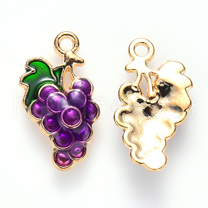 Autumn Theme Alloy Enamel Pendants ENAM-S121-080-1