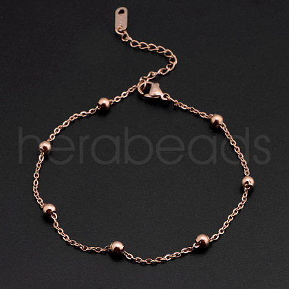 Stainless Steel Charm Anklets WGE3F25-08-1