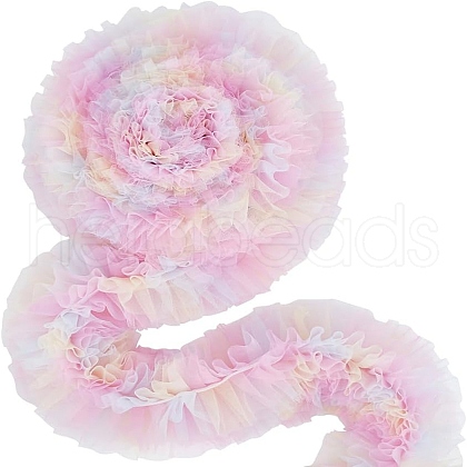 FINGERINSPIRE 2 Yards Polyester Mesh Tulle Trim Sewing Ribbon OCOR-FG0002-51-1
