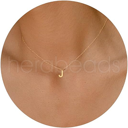 Brass Pendant Initial Necklaces for Women FS-WG1D7F7-23-1
