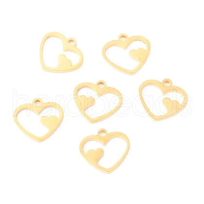 304 Stainless Steel Charms STAS-O142-42G-1