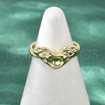 Brass Adjustable Open Cuff Rings RJEW-R032-04G-1