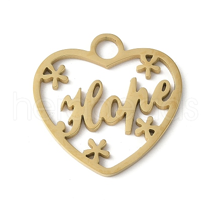 304 Stainless Steel Pendants X-STAS-E501-08G-1