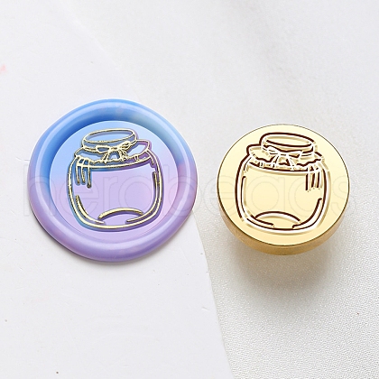 Wax Seal Brass Stamp Head AJEW-G056-01B-1