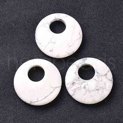 Natural Howlite Pendants G-F708-05F-1