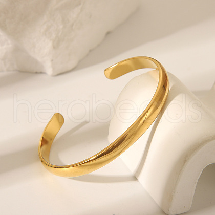 Vintage European and American Stainless Steel Cuff Bangles WV1773-3-1