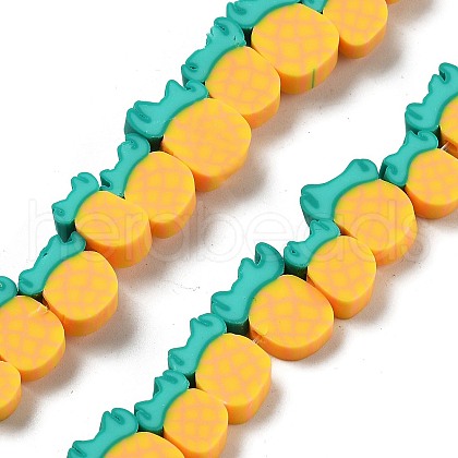 Handmade Polymer Clay Bead Strands CLAY-R069-01P-01-1