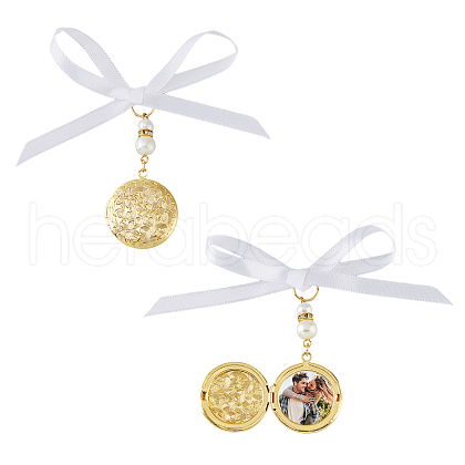 Brass Locket Pendants PALLOY-FH00047-1