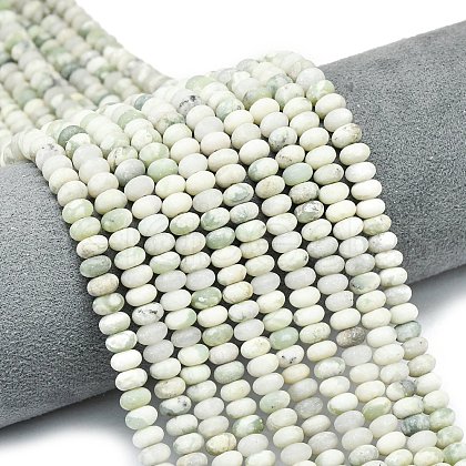 Natural Peace Jade Beads Strands G-P575-A25-6x4mm-1