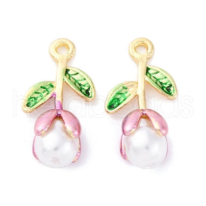 Alloy Enamel Pendants FIND-M060-22G-01-1