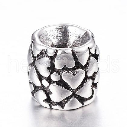 316 Surgical Stainless Steel beads STAS-G106-17AS-1