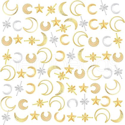 Olycraft 1800 Pcs Brass Computer Patch Cabochons MRMJ-OC0001-61-1