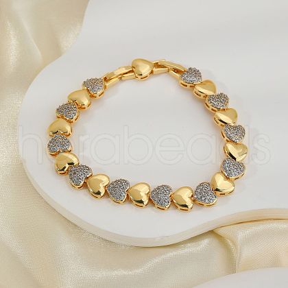 Elegant Heart Link Chain Bracelets LB2749-1-1