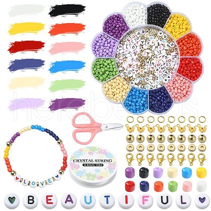 DIY Bracelet Necklace Making Kit DIY-YW0007-83-1