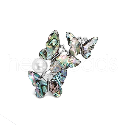 Butterfly Retro Creative Abalone Shell Brooch PW-WGDD044-01-1