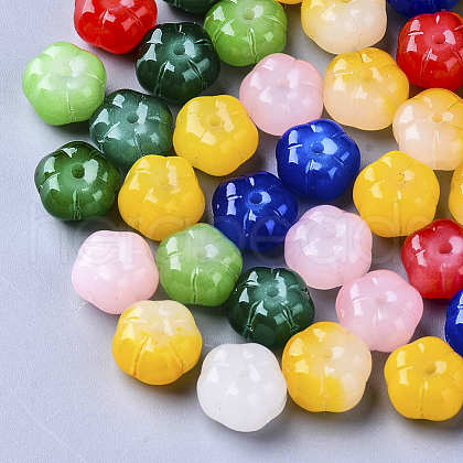 Imitation Jade Glass Beads GLAA-S190-002A-M-1