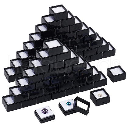 Plastic Loose Diamond Storage Boxes CON-WH0089-72B-1